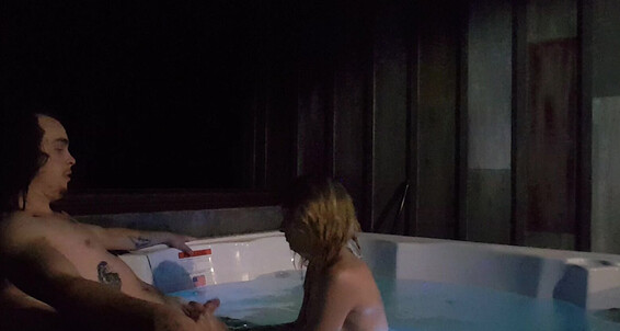  Outdoors Bj And Blonde Fuck Midnight Alice Toker Hottub