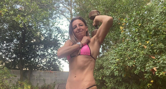 Fitness Cross Workout Model Microbikini Lora