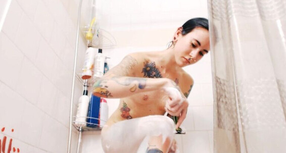  Tattoos Shaving Shower Voyeur Skulliee Scenes Manyvids