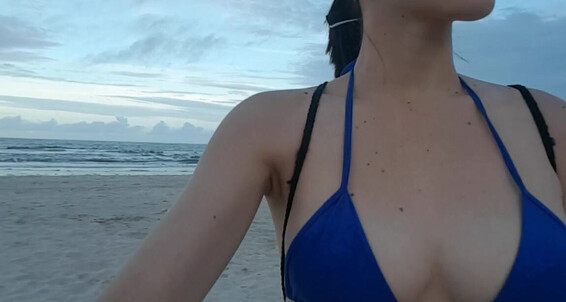 On Teen Beach Sweet With Lovense Manyvids Enjoying Public