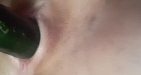 Cover "KMM420" Shaved Pussy, Cucumber, Slow Deep Fuck, Suggest KMM420 Jamming a thick cold cucumber in my shaved pussy Pornhub