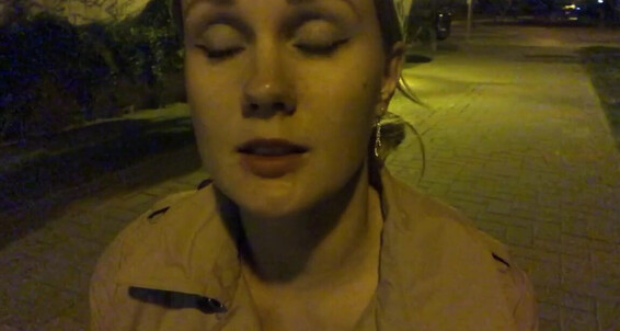 Сlips4Sale - City Naked Coat Exhibitionist Night At Np Public Under Iviroses Dare Nudit