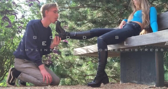 Goddess Bella, Video: Dirty Became Bella My In Clean Walking A The Goddess Acp All At Bench Goddes Boots Park Thecruelmistress After Onlyfans Aka