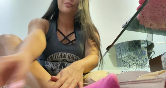 Cover Kiffa Feet Onlyfans Removing Socks After Arrive Home Sweaty Toesp