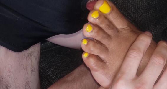 Blkswirl - Femdom Suggest Sucking Kink Slave Foot Licking Fetish Black Toes Suck Her Lover Worship Bwwm Ebony Lick Toe Feet
