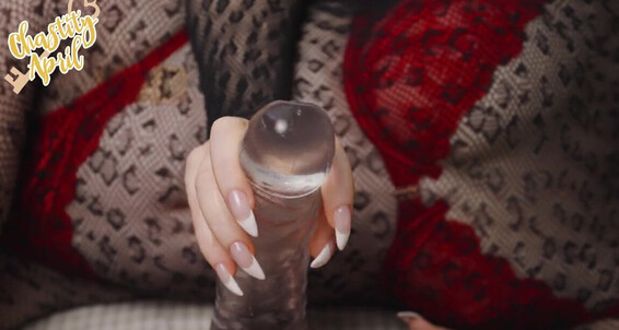 Chastity April, Video: Orgasm Chastity April In Made Him A Stroking By Manyvids Cum Phantom Toyp