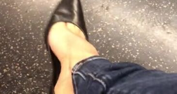 Cover Jamiedaniels Onlyfans So Many Loved My Shoe Dangle In The Subway Videos Here Is One From A Few Months Back Before The Insp