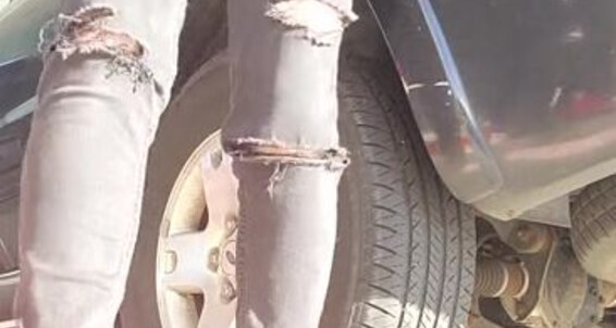 Cover Mythicmaggie Onlyfans Fueling My Car Barefoot Part 1 Of 2 I Love Stripping My Socks And Shoesp