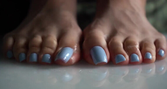 Toetallydevine - Playp Onlyfans Blue Spit Pedicure
