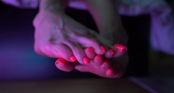 Toetallydevine - Soft Neon Nails And Candy Pedi Pink Joip Soles Onlyfans Fw Tags