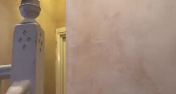 Lady Dark Angel - Wooden Landing Floors Put Just Need And Now Skirting Stair Walls Painting Are Onlyfans Ladydarkangeluk Plastered The