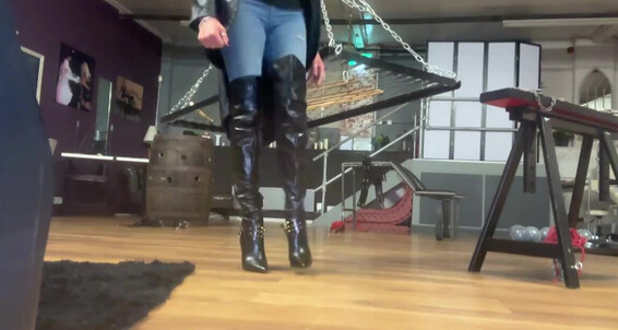 Lady Dark Angel - Boots Teasing And My You With Onlyfans Ladydarkangeluk Spurs