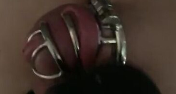 Lady Dark Angel - Chastity Cage Watch Slut His My Me Tease Sissy Onlyfans Ladydarkangeluk Through