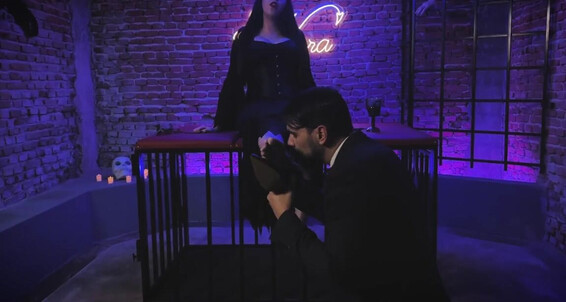 Poster for Mistress Nara Sets Funereal Addams More A Mistressnara The Atmosphere Onlyfans Mood Nothing Cold For Halloween Night Romantic Than
