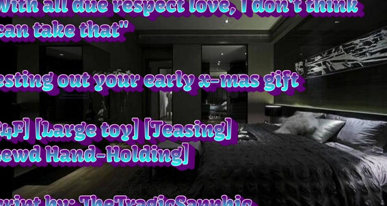 Cover "TheTragicSapphic" Strap On, Asmr Roleplay, Lesbian Couple, Holding Hands, Suggest TheTragicSapphic Testing out your early x mas gift F4F Large toy Teasing Lewd Hand Holding Pornhub