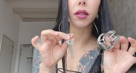 Mistressyouko - You Up Cock Locktober Obey Me Time To Don For Started Onlyfans Has S Lock It If Slave Your