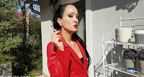 Fetishliza - Leather And Clip Onlyfans In Spurs Smoking