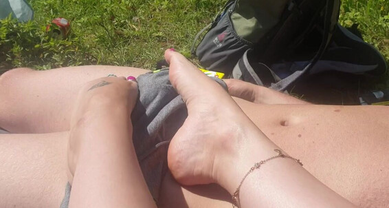 Greatbritishfeet - Goddess Onlyfans Aka Uses Part 2 Feet Me Whilst To Of Sunbathing Tease Solecatcher 1 Her