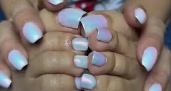 Deedeericanfeet - Iridescent New Onlyfans White Pedi Unicorn Mani