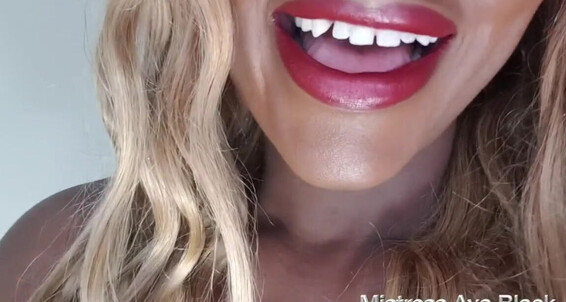 Mistress Ava Black - A Soft Joi Cant You Lips Missavablack Onlyfans Leather Resist