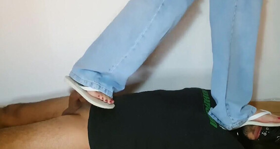Goddesselisaa - On Body A Your Flip Stepping My Like Now Rug White With Simple Onlyfans Favorite Flops