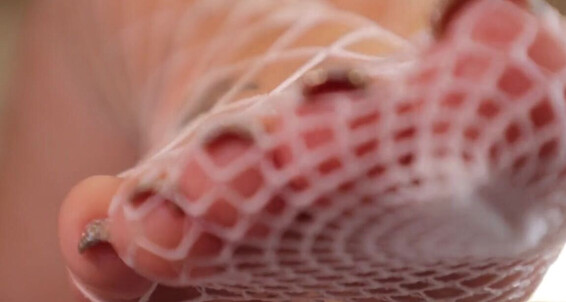 Footsiegalore, Video: Footsie Fishnet Onlyfans Play