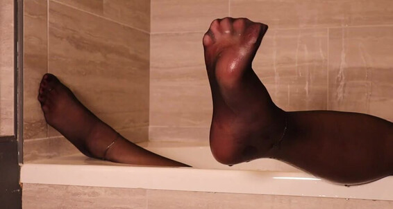 Footsiegalore - A Sexy Asmr Dripping Onlyfans Wet Stockings