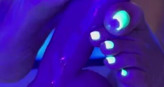 Poster for Footsiegalore Pedi While My Glowing I Work You Onlyfans Uv Magic On Dream Watch