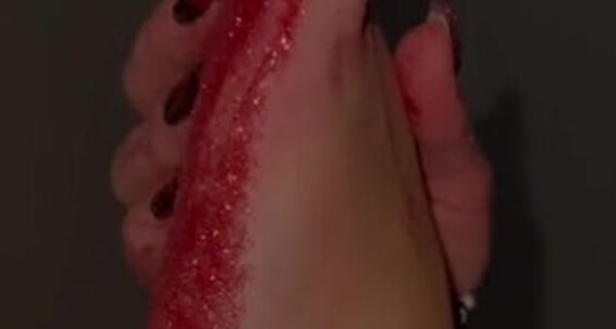 Poster for Footsiegalore Busy Drip Rampage Vampire Has And Dripping Footsie In Sparkles Onlyfans On Been A