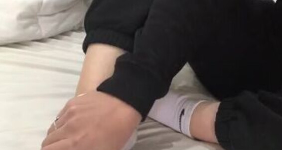 Footwife, Video: Onlyfans Wife Sock Tease Foot