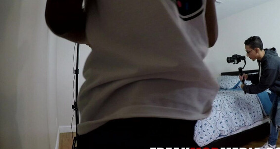 Poster for Freak Mob Media Behindthescene Bbc Mob Gets Cheerleaders Cheerleader Media Stretched By Freak Petite Bts Ebony Manyvids