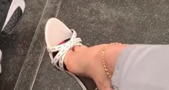 On Dangling My Line Fendi Feetbysherri Onlyfans The Jubilee Public Mules In