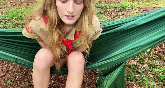 Manyvids Role Outdoor Dildo Play Kwgirlx 4K Sucking Gets Trouble In Girl Public Scout Costume