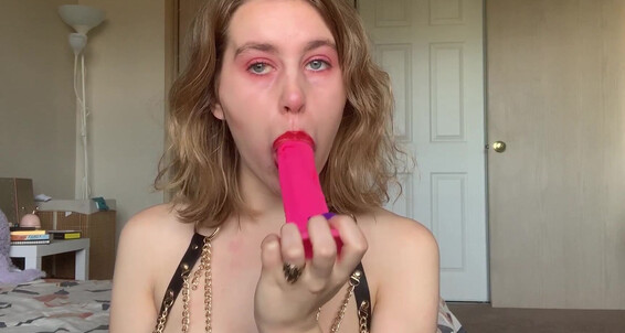 More Myself A Dildo It And My Practice Deepthroat I S Fuck Lot With Pink Gagging Fionasprouts Of