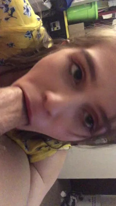 Blowjob, Boy Boy Girl, Braces, Brunette, Cum Swallowers meganholly00 giving bomb ass head and swallowing ManyVids