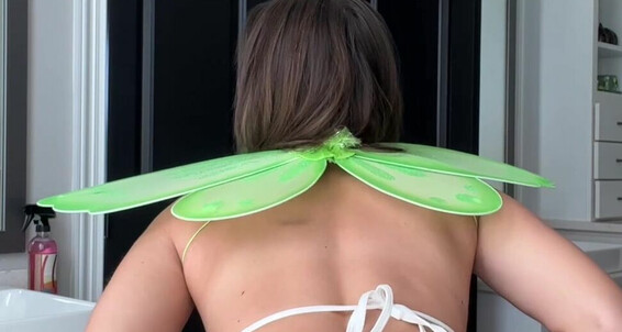Natalie Roush, Video: Lingerie Natalie Siterip Try Halloween Cosplay Amateur On Haul Roush