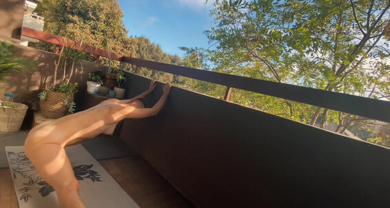 Jizlee - On Balcony A From And Home I Grateful So Voyeur Noodle Workout The Stretch As Around For