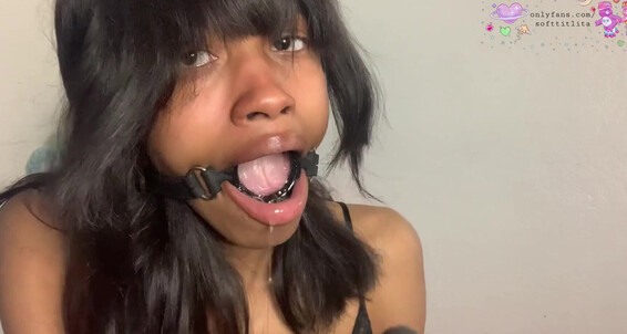 Softtitlita - O Little Open Your Mouth My This Ring Gag Is So Gagging Perfect Keeping Cock For