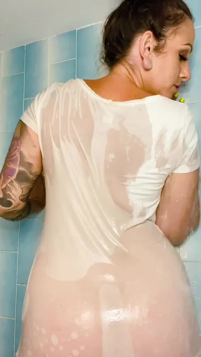 Lotuscheeks Wet T Shirt Shower Time