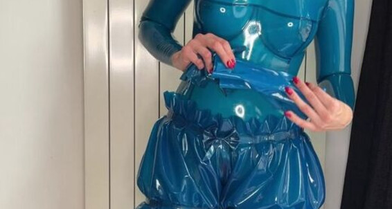 Lady Ga Dressed Mfetilicious And My Up Blue With Today Getting For In Bellatrix Shoot Transparent Latex