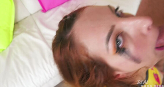 Realtobydick, Video: Extreme Throatfucked Liz Is Rainbow