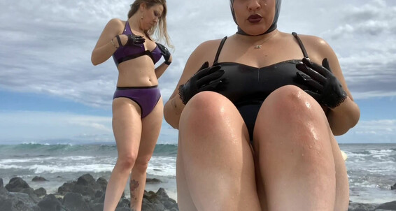 Latexfetish Beach New Serenitysmith Alert Teasers Latex Video Hawaiian