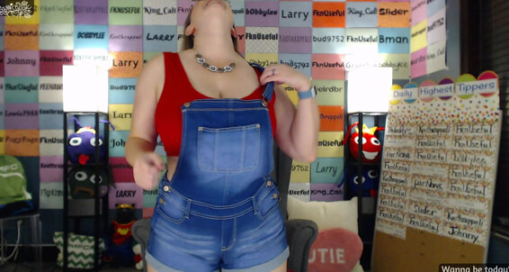 Ambercutie - Fun When Huge You Overalls Are Boobies Have