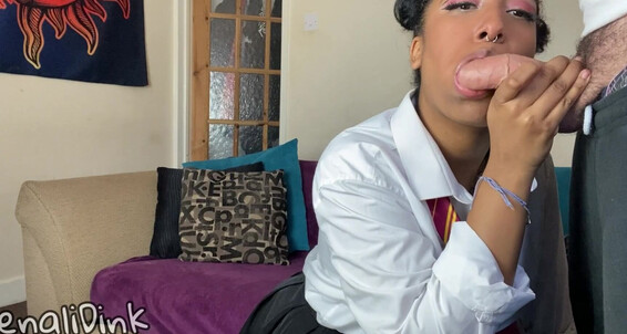 Denaliplays - Food Play Min Cum Uniform Full Bj Roleplay Daddy Vid