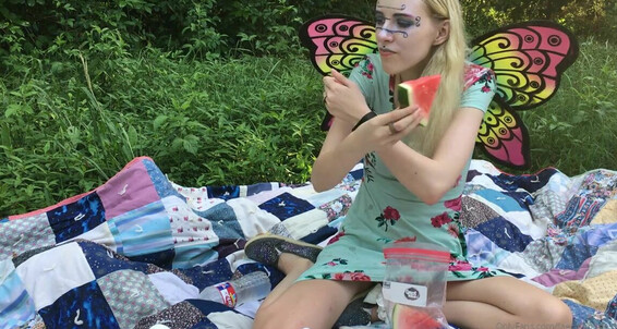 Faecatgoddess - Faerie Outdoor With Picnic The