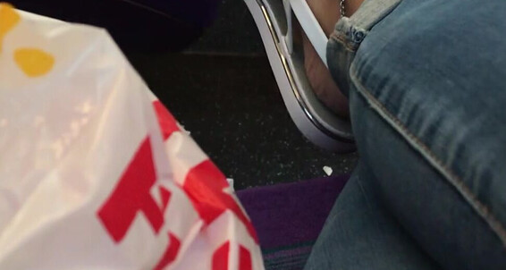 Footsiegalore Bus Got To Uk After My And Seeing I Sitting The On Back Behind Up Me Fee Imagine Feet