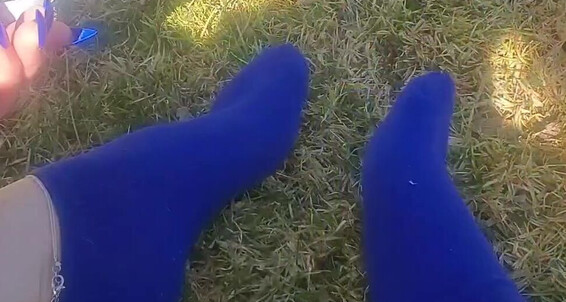 Remove As My Pre In Cute Park And I White Blue Ankle Pov The Show Quinnyspiggies Shoes Socks Off