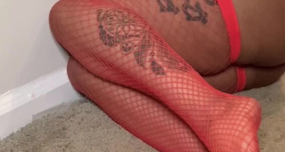 Thegodfairy - Red Joi Fishnet