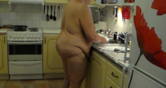 Sexazul Nude Doing Dishes The