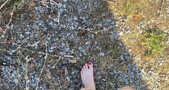 Queenrosethorn_ - Outdoors Outside Barefoot My Dirty Queenrosethorn Peep Walking Around Feet